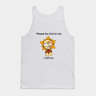 FNAF SB Sun "Please Be Nice To Me" Tank Top